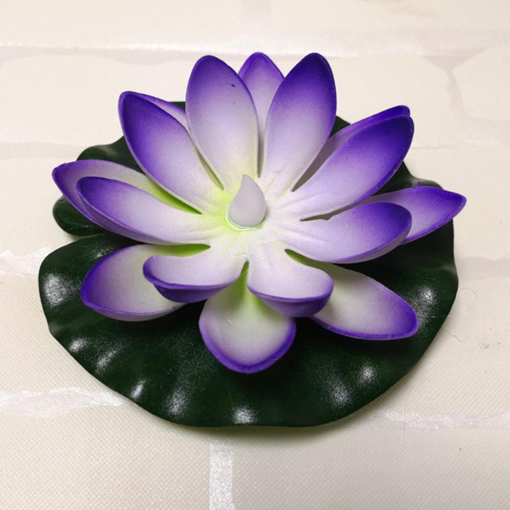 Foam Petal Floating Lamp Gradient Artificial Lotus Flower New Lotus Light Festival Blessing