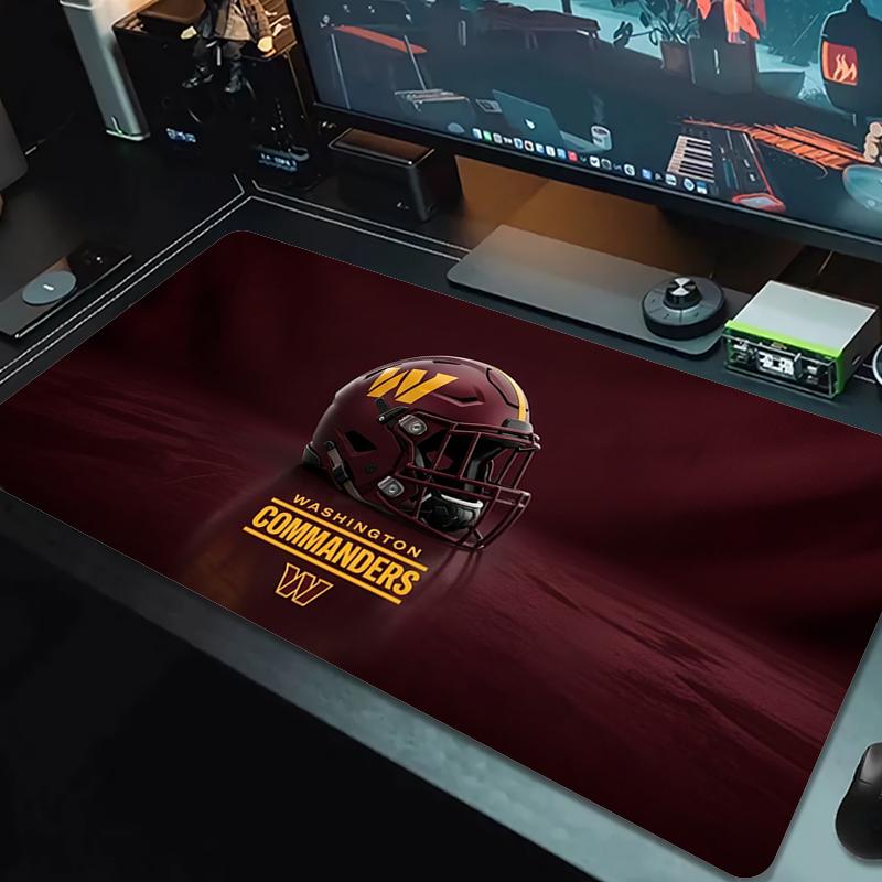 Washington Commanders Mouse Pad Large Gaming Table Cushion Nonslip Laptop Tablet Big Mousepad Xxl Mat Mini Pc Playmat With Lock Edge