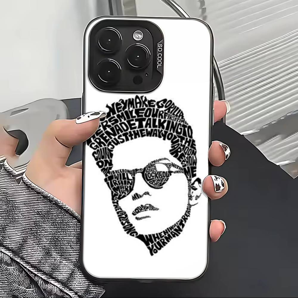 Чехол для телефона с певцом Бруно Марсом для iPhone 17,16,15,14,13,12,11 Plus,Pro Max,XS, Цветной Серебристый Черный Чехол