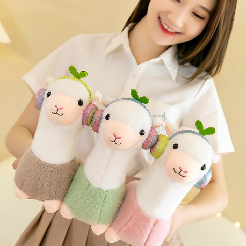 Soft Short Plush Stuffed Alpaca Doll For Girls Room Decor Birthday Present