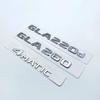 3D Silver Black Letters GLA180 GLA200 GLA220d GLA250 GLA260  4Matic Emblem for Mercedes Benz X156 H247 Car Trunk Logo Sticker