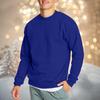 Men's Casual Fashion Comfortable Solid Color Round Neck Pullover Sweatshirt Sweatshirt