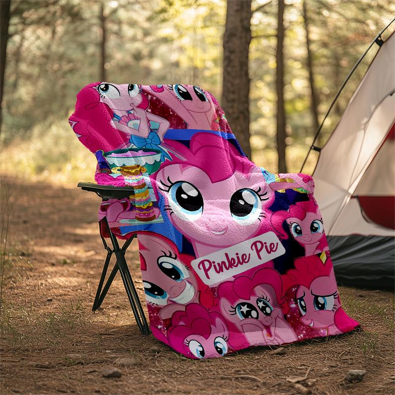 1pc My Little Pony2 Theme Blanket - Digital Print, Polyester, Cozy for All Seasons, Perfect for Outdoor, Camping, and Travel