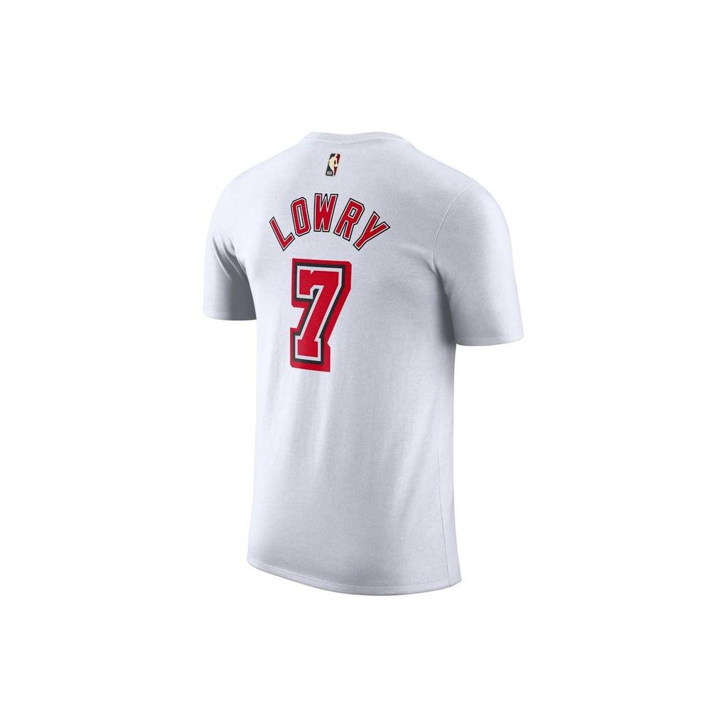 Nike Kyle Lowry Буквенно-цифровая футболка с круглым вырезом Мужские топы Белые DV6867-101