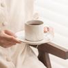 Coffee Cup and Saucer Set Ceramic Latte Cup Japanese Retro Afternoon Tea Medieval Cup Coffee Cup and Saucer Set