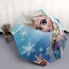 Elsa,Frozen Automatic Umbrella   Tri fold Portable Umbrella, Best Holiday Gift for Men and Women, Durable Iron Frame, Playful Design, Sturdy