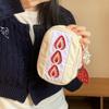 Strawberry Sandwich Makeup Bag Portable Large Capacity Women Multifunctional Plush Toiletry Cosmetics Case