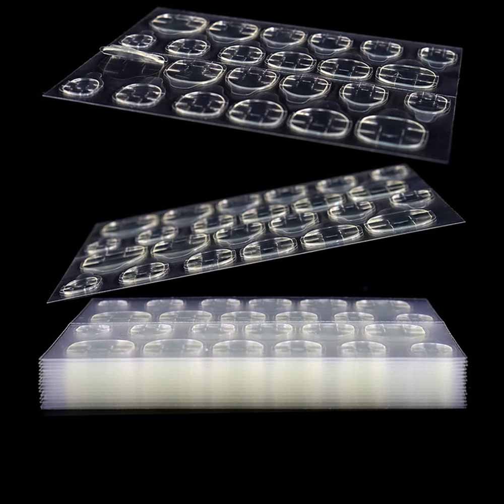 120/240 шт. Водонепроницаемая двухсторонняя прозрачная лента для ногтей с желеобразной текстурой, ультратонкая, сильная фиксация, невидимая, без повреждений, съемная для накладных ногтей