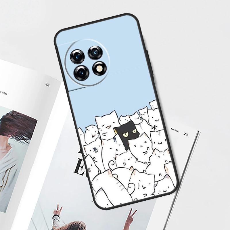 Милый Мультяшный Кот Чехол Для OnePlus Nord 5 CE 4 3 Lite N20 N30 OnePlus 15 13 12 11 8 9 10 Pro 12R 13T 13R Обложка