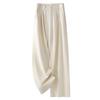 2025 New Spring/Autumn Beige Drapey Wide-Leg Women's Casual Suit Pants