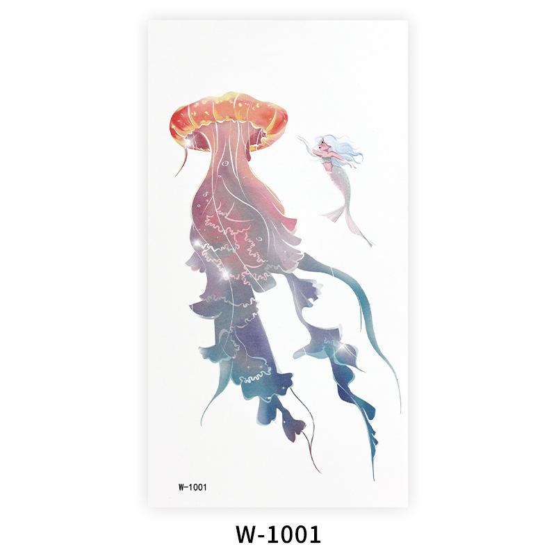 Мультяшная тату-наклейка Водонепроницаемая наклейка-тату с бабочкой Милая маленькая свежая временная татуировка Тату