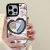 Mirror Phone Case for iPhone 15 11 13 14 for 15 16 Pro Max 12 13 16 Pro Cloud Flower and Animal Cute Style Phone Case