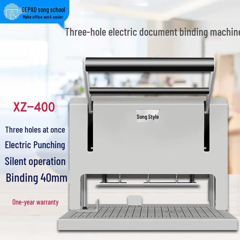 GEPAD XZ-400 Electric 3-Hole Punch Binding Machine CN plug (adapter included)