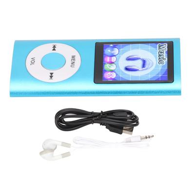 MP3-плеер с 1,8-дюймовым цветным экраном, многофункциональный портативный MP3-плеер, синий