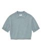 COVERNAT WOMAN Collar Angora Half Knit Sky Blue