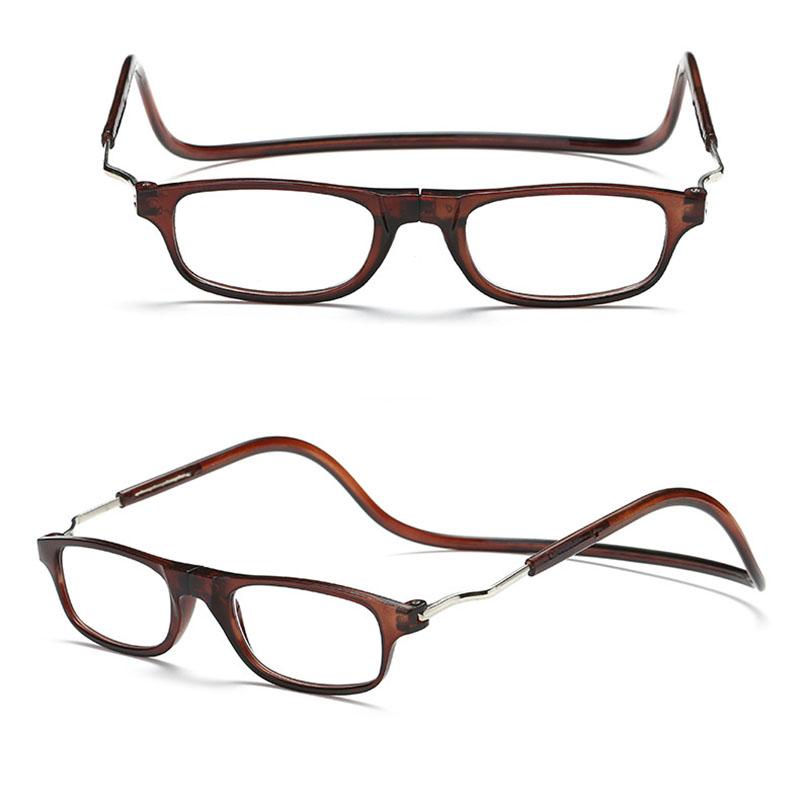 Горячая Распродажа Женские Мужские Очки Gafas Квадратные Регулируемые Оправы Очки Постоянные Пресбиопия Висячие Шеи Высокого Качества Очки Для Чтения Унисекс Бусины