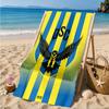 Duhok Dynamic Sports Emblem Beach Towel, Quick-drying, Easy to Care for, Suitable for Both Fitness and Beach Vacations,Sports Essential