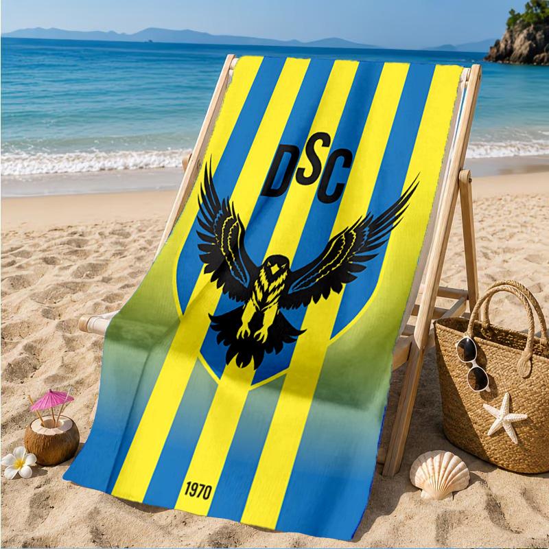 Duhok Dynamic Sports Emblem Beach Towel, Quick-drying, Easy to Care for, Suitable for Both Fitness and Beach Vacations,Sports Essential