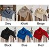 Winter Supplies Neck Wrap Shawl Solid Color High Collar Cross Scarf Gift Knitted Scarf