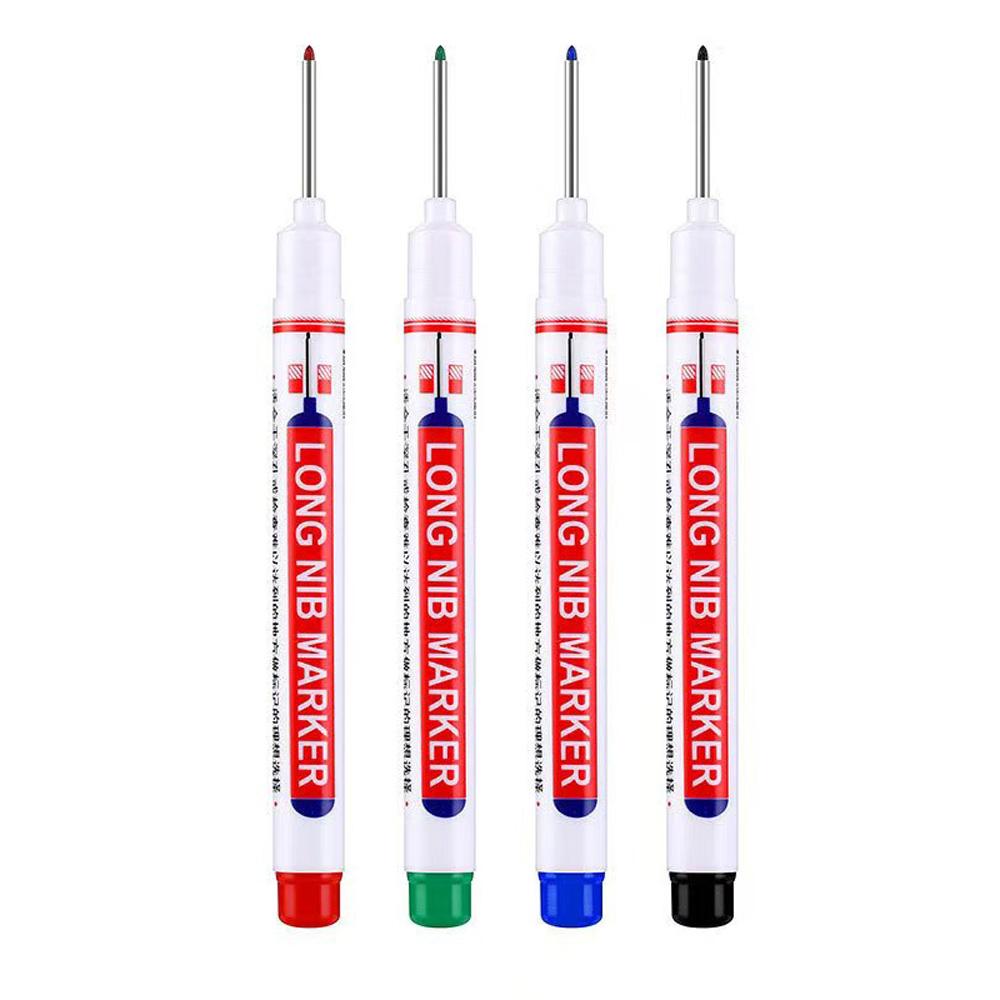 Новые маркеры с длинным наконечником для глубоких отверстий 20 мм, перфоратор для металла, водостойкий, для ванной комнаты, деревообработки, декора, многоцелевой