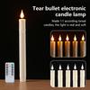 6 Pcs Flameless Taper Candles Flickering with Remote, Battery Operated Led 3D Wick Light Candles, Christmas Home Wedding Dec