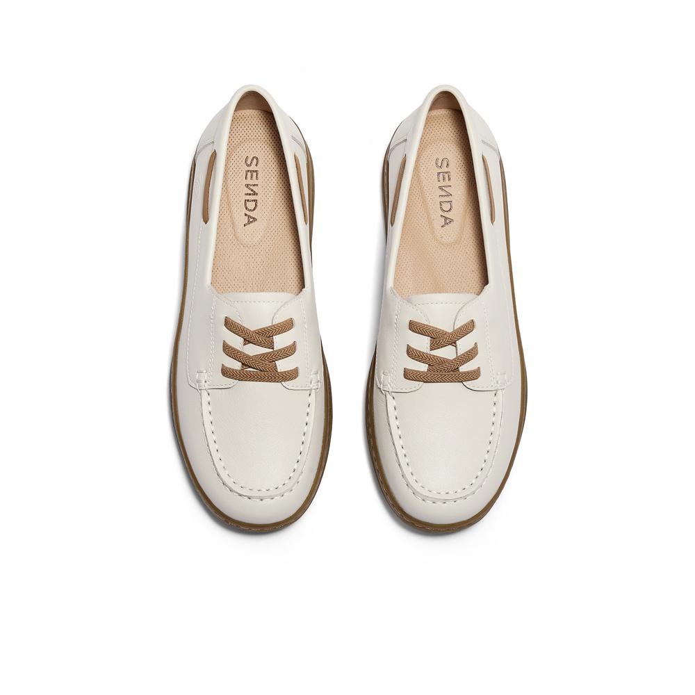 Senda Lefu Women's New Autumn Shopping Mall Same Style One Step Flat Casual Shoes
