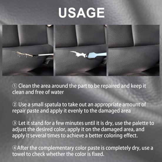 20ml Faux Leather Repair Gel Kit Vinyl Restoration Cream Set Repair Scratches Cracks Leather Furniture Care Products