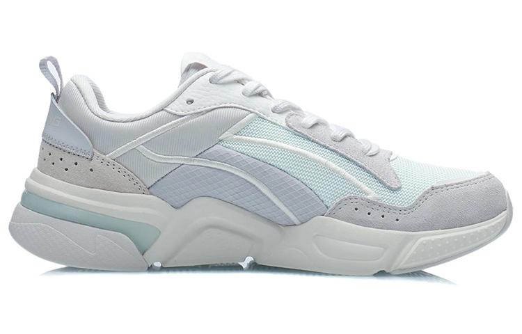 Li Ning Textile, Synthetic Leather Soft Cushioning Breathable Abrasion Resistant Slip Resistant Low top Running Shoes AGCR324-1