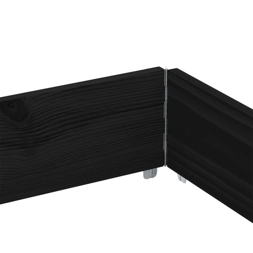 Vidaxl Donica Ogrodowa, Czarna, 150X100 Cm, Lite Drewno Sosnowe