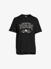 MSGM College Logo Short Sleeve T-Shirt Black 3440MM165 237002 99 133040022 Unisex T-Shirt