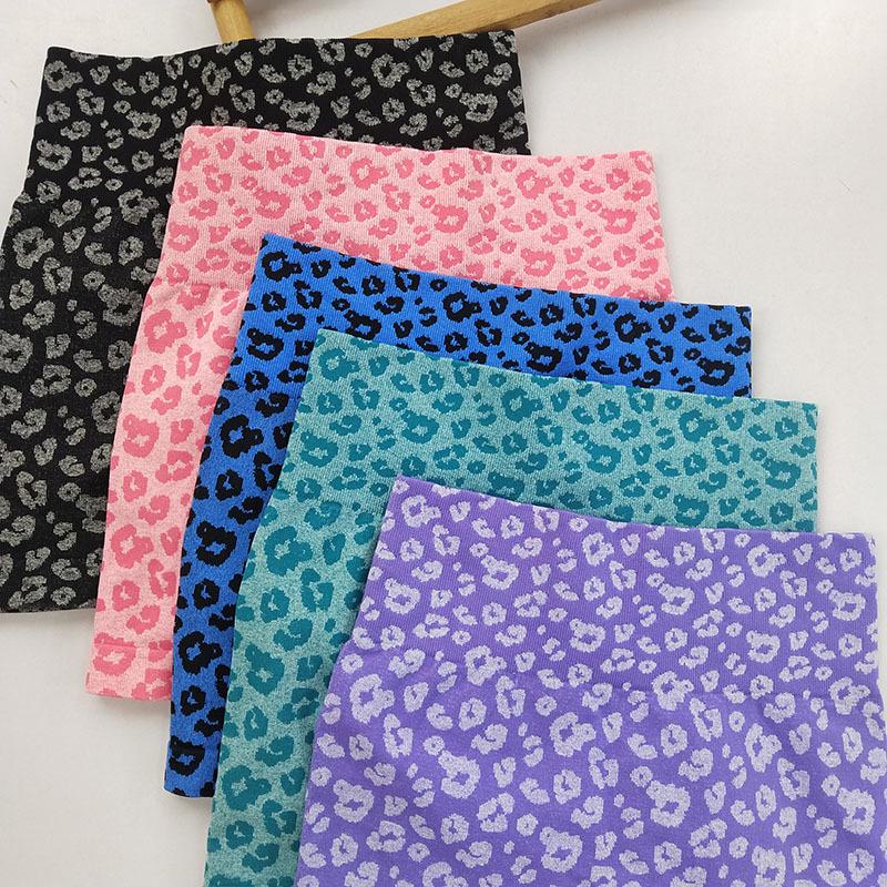 Женские леггинсы для йоги с высокой талией и леопардовым принтом, быстросохнущие - Утягивающие, стиль "персиковые ягодицы"