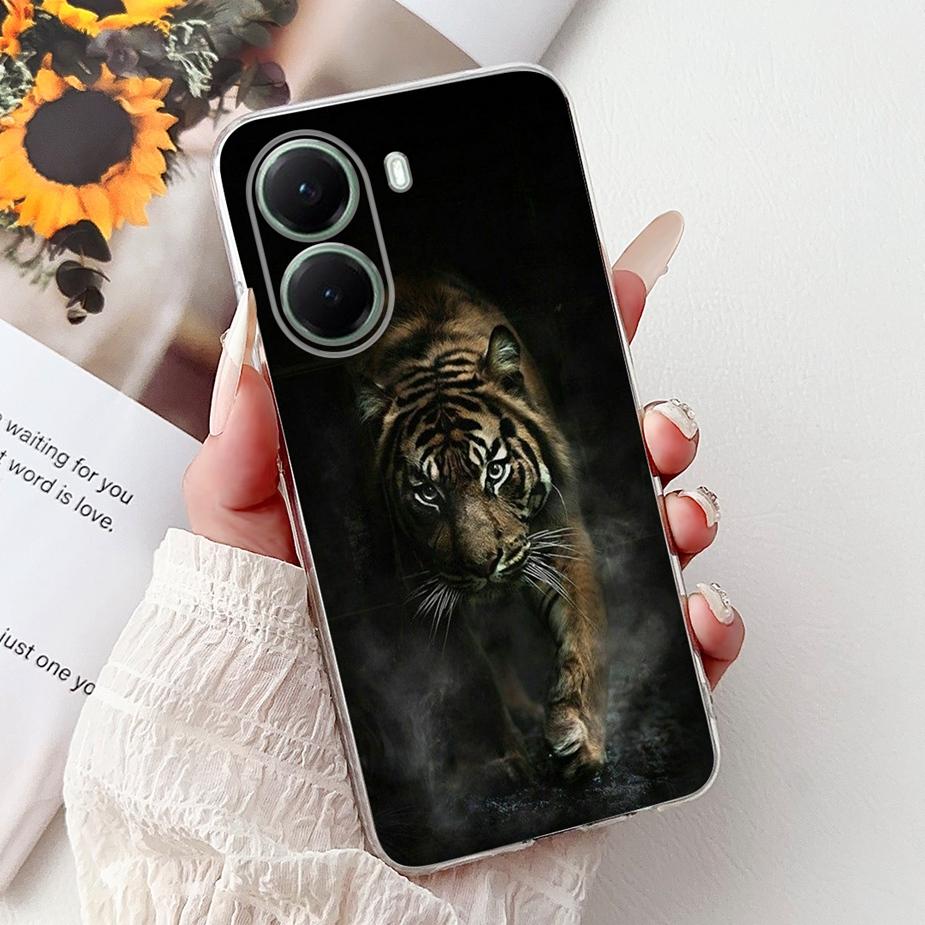Чехол для Xiaomi Poco X7 Pro 5G Стильный окрашенный чехол Прозрачный силиконовый чехол для телефона Для Xiaomi Poco X7 PocoX7 Pro X7Pro 5G Мягкий чехол
