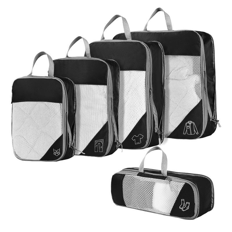 Five-Piece Travel Storage & Compression Bag Set for Clothes