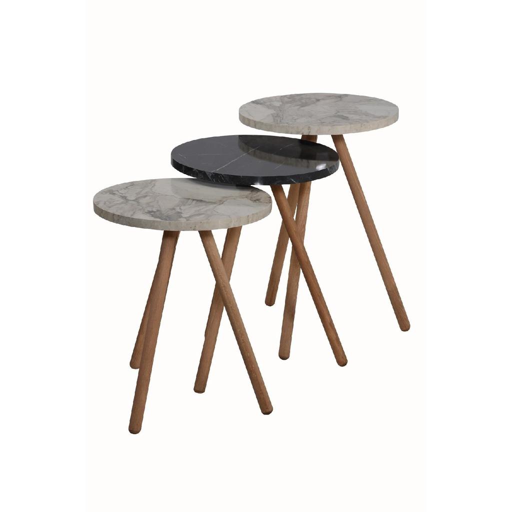 Журнальный столик Nesting на деревянных ножках Bendir и Efes