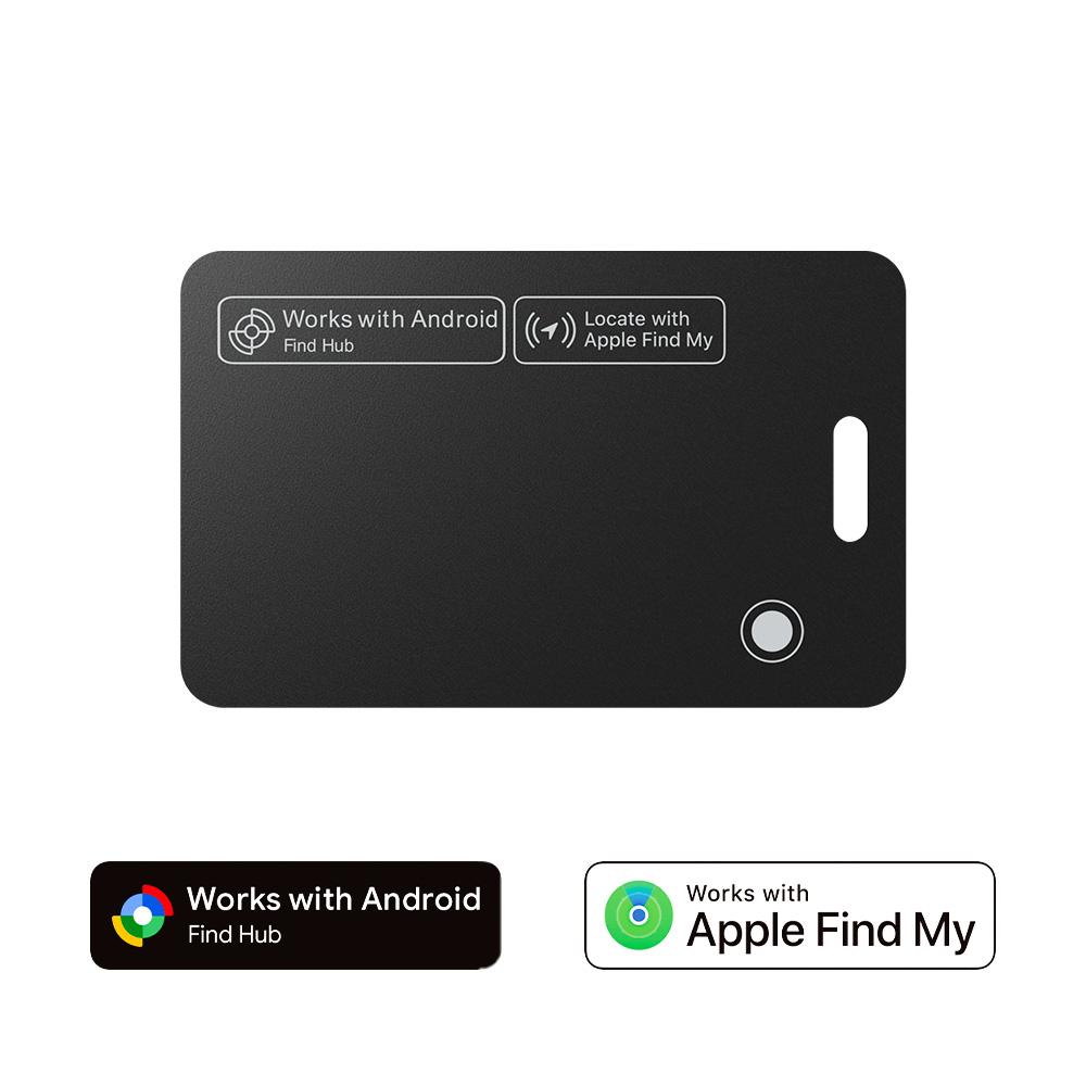 Thin Wallet Tracker Card for iOS Android Find My Google Find Hub Waterproof Bluetooth Finder for Wallet Luggage Passport 5