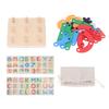 Детская деревянная игра-головоломка Развивающая игра для раннего обучения Игрушка-головоломка для мальчиков и девочек
