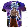 Футболка Dragon Ball детская одежда для девочек мужчин с коротким рукавом Мультяшный персонаж Сон Гоку Супер Сайян Летний топ Женские пуловеры