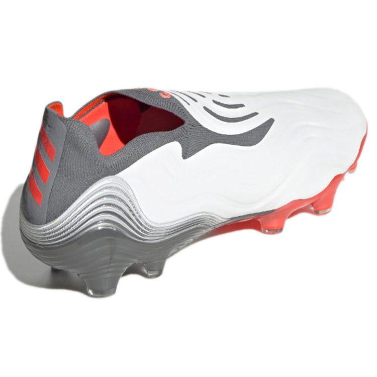 Adidas Copa Sense+ FG White Solar Red Кроссовки унисекс Cloud-White Iron-Metalic FY6218