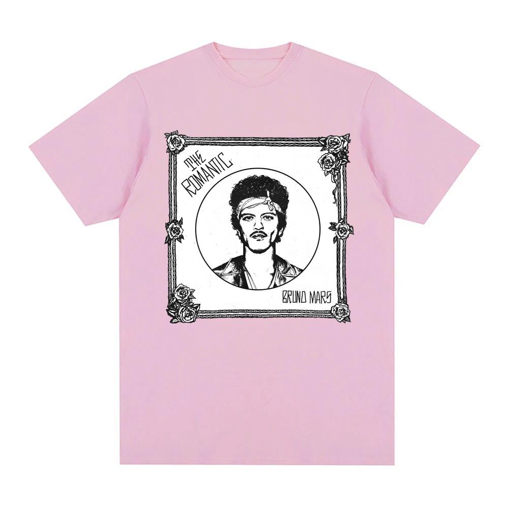 2026 New Album Song THE ROUnisexTIC TEE Bruno Mars High Quality Fashion Teeshirt Fashion 100Cotton Round Neck Clothes Camisetas