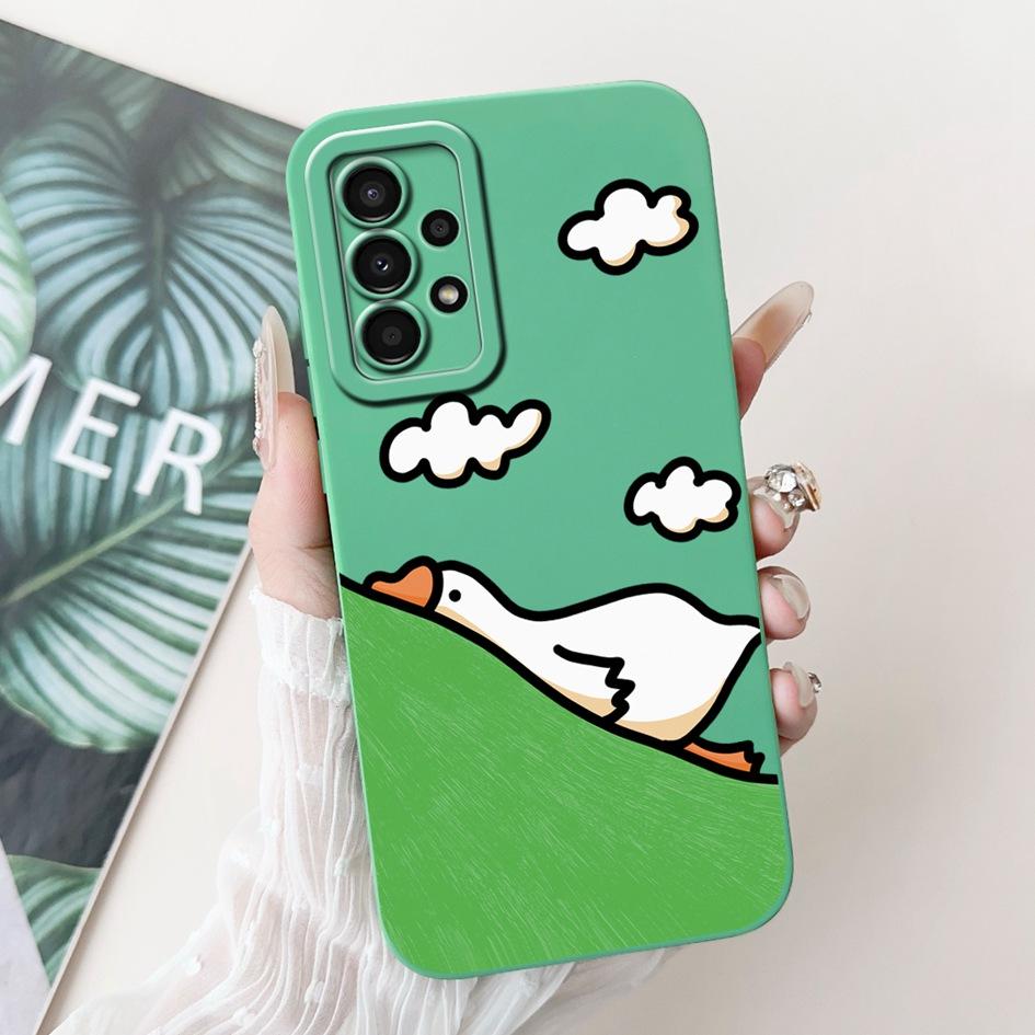 Чехол для Samsung Galaxy A33 5G SM-A336B Милый Панда Кролик Защита камеры Мягкий Силиконовый Задний Чехол Для Samsung A53 A73 5G Capa
