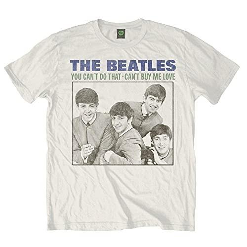 The Beatles Men's You Cant Do That Short Sleeve T-Shirt, White, XX-Large