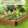 Raised Bed Corner Brackets Wood Frame Bed Brace L Shape Right Angle Bracket with Screw Garden Planter Box Bed Corners Connectors
