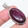 Natural Pink Labradorite Gemstone 925 Sterling Silver Jewelry Pendant 1.77" F7j74