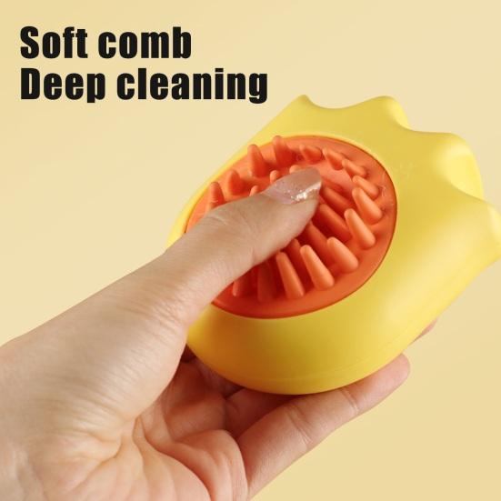 Щетка для купания домашних животных с мягкой щетиной, шампунь, скруббер для линьки, массаж, мытье собак, принадлежности для ухода за длинношерстными собаками и кошками