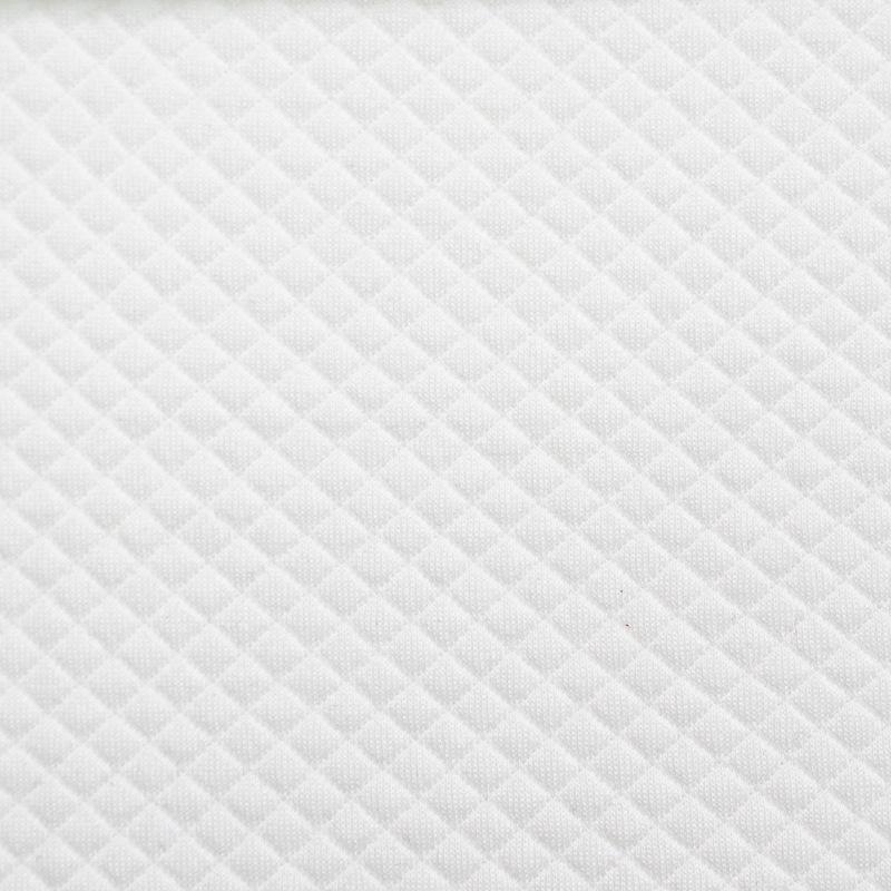 Square Grid Air Layer Jacket: Wire-Padded Polyester-Ammonia Fabric for Casual Home Wear.