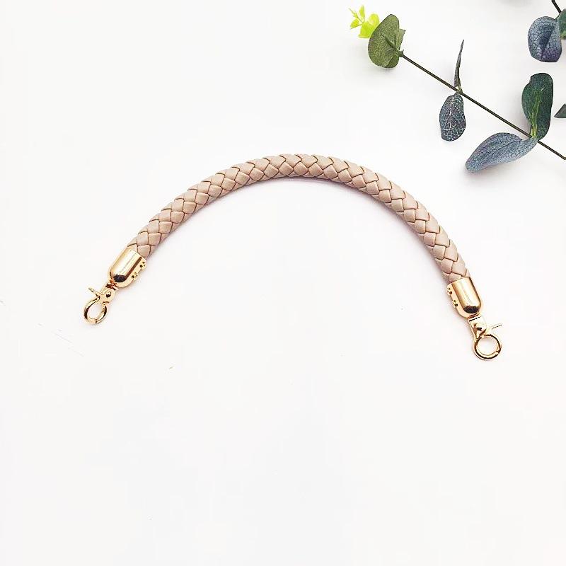 Chic 30cm Braided PU Leather Strap for Customizable DIY Purse Handle Solutions