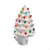 Ceramic Night Light Christmas Tree with Bulbs for Office And Home