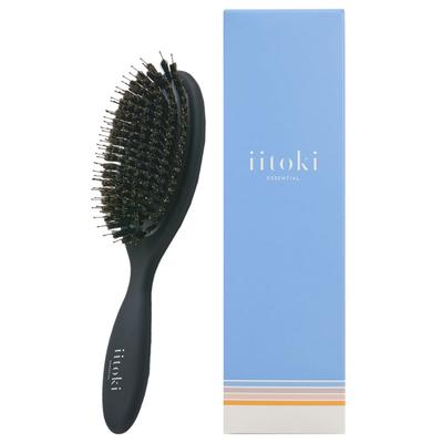Iitoki essential Подушечная щетка со щетиной кабана для кожи головы Блестящие волосы Сделано в Расческа Щетка для волос, Женщины, Массаж, Блестящие, Волосы, Уход, Выпрямление, Япония,