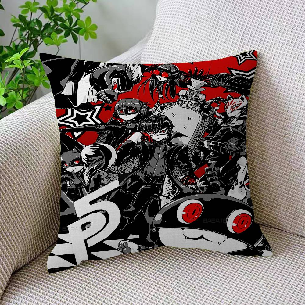 Горячее Видеоигра Persona 5 Игровая Подушка Подарки Домашний Офис Мебель Спальня Диван Автомобильная Подушка Чехол 45x45см