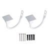 1 Pair(2 ) Curtain Tieback Metal Drapery Hold Back Hooks Stylish , White
